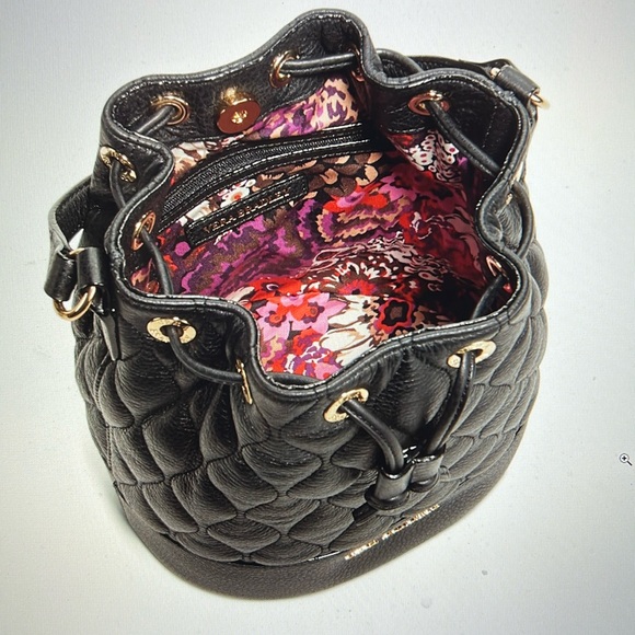 Vera Bradley Quilted Emerson Crossbody Black Genuine Leather - Picture 4 of 17